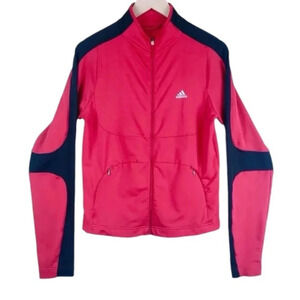 Adidas Red Long Sleeve Track Jacket Size M